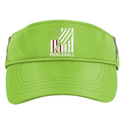 Pickleball Usa Us Flag Pickleball Player Paddleball Lover Gift Adult Drive Performance Visor