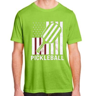 Pickleball Usa Us Flag Pickleball Player Paddleball Lover Gift Adult ChromaSoft Performance T-Shirt