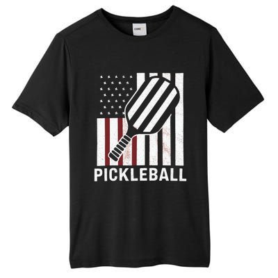 Pickleball Usa Us Flag Pickleball Player Paddleball Lover Gift Tall Fusion ChromaSoft Performance T-Shirt