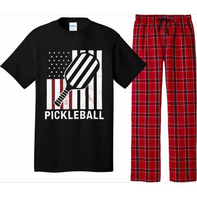 Pickleball Usa Us Flag Pickleball Player Paddleball Lover Gift Pajama Set