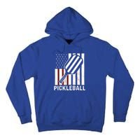 Pickleball Usa Us Flag Pickleball Player Paddleball Lover Gift Tall Hoodie