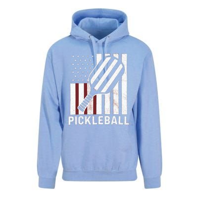 Pickleball Usa Us Flag Pickleball Player Paddleball Lover Gift Unisex Surf Hoodie