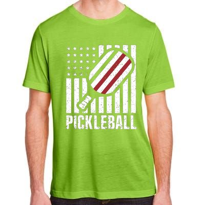 Pickleball Usa Us Flag Pickleball Player Paddleball Lover Great Gift Adult ChromaSoft Performance T-Shirt