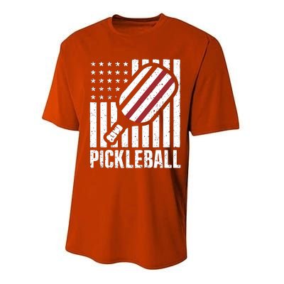 Pickleball Usa Us Flag Pickleball Player Paddleball Lover Great Gift Performance Sprint T-Shirt