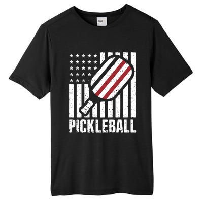 Pickleball Usa Us Flag Pickleball Player Paddleball Lover Great Gift Tall Fusion ChromaSoft Performance T-Shirt