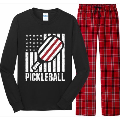 Pickleball Usa Us Flag Pickleball Player Paddleball Lover Great Gift Long Sleeve Pajama Set