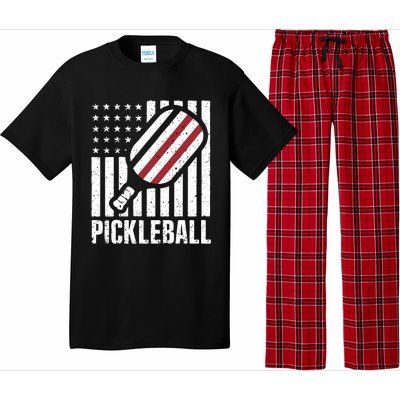 Pickleball Usa Us Flag Pickleball Player Paddleball Lover Great Gift Pajama Set