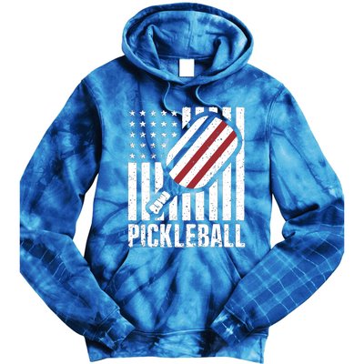 Pickleball Usa Us Flag Pickleball Player Paddleball Lover Great Gift Tie Dye Hoodie