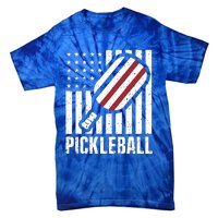 Pickleball Usa Us Flag Pickleball Player Paddleball Lover Great Gift Tie-Dye T-Shirt