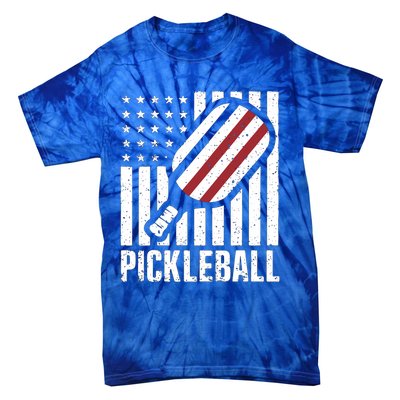 Pickleball Usa Us Flag Pickleball Player Paddleball Lover Great Gift Tie-Dye T-Shirt