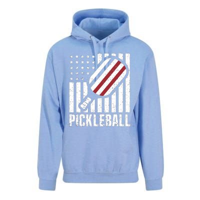 Pickleball Usa Us Flag Pickleball Player Paddleball Lover Great Gift Unisex Surf Hoodie