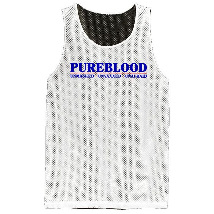 Pureblood Unmaked Unvaxxed Unafraid Mesh Reversible Basketball Jersey Tank