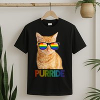 Puuride Gay Pride LGBT Cat T-Shirt