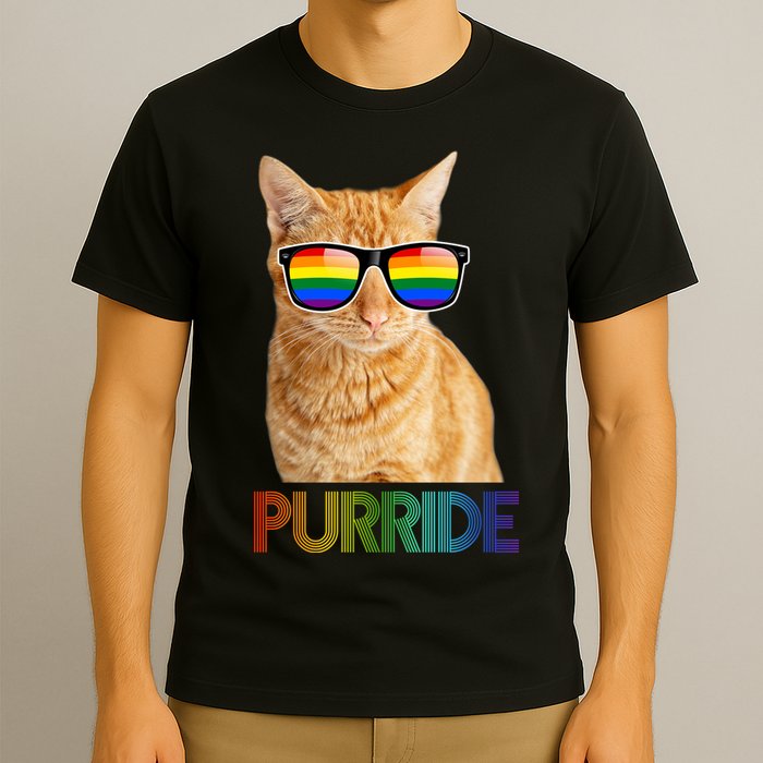 Puuride Gay Pride LGBT Cat T-Shirt