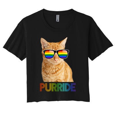 Puuride Gay Pride LGBT Cat Crop Top
