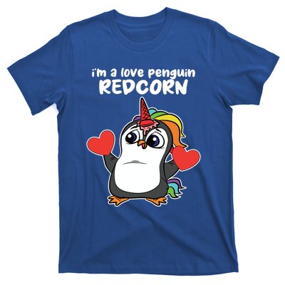 Penguin Unicorn Valentines Day Cute Magical Mystical Animal Gift T-Shirt