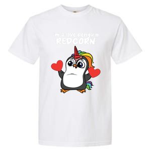 Penguin Unicorn Valentines Day Cute Magical Mystical Animal Gift Garment-Dyed Heavyweight T-Shirt