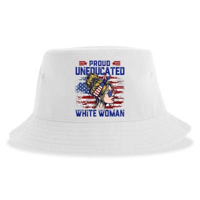 Proud Uneducated White Woman Sustainable Bucket Hat