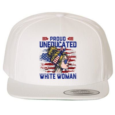 Proud Uneducated White Woman Wool Snapback Cap