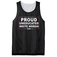 Proud Uneducated White Woman Mesh Reversible Basketball Jersey Tank