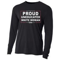 Proud Uneducated White Woman Cooling Performance Long Sleeve Crew