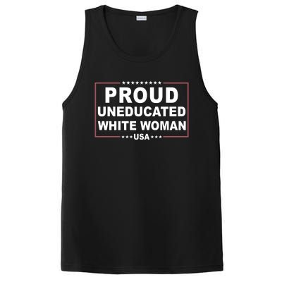 Proud Uneducated White Woman PosiCharge Competitor Tank