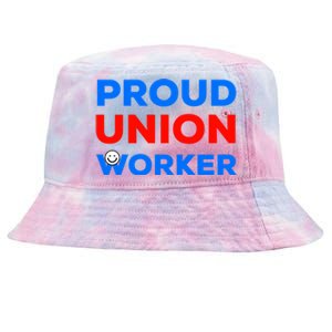 Proud Union Worker Gift Tie-Dyed Bucket Hat