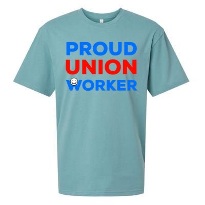 Proud Union Worker Gift Sueded Cloud Jersey T-Shirt