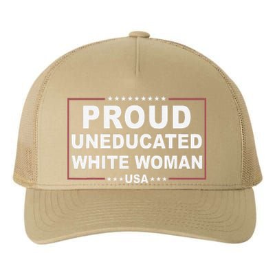 Proud Uneducated White Woman Yupoong Adult 5-Panel Trucker Hat