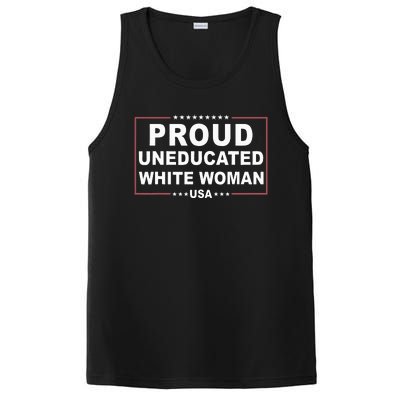 Proud Uneducated White Woman PosiCharge Competitor Tank