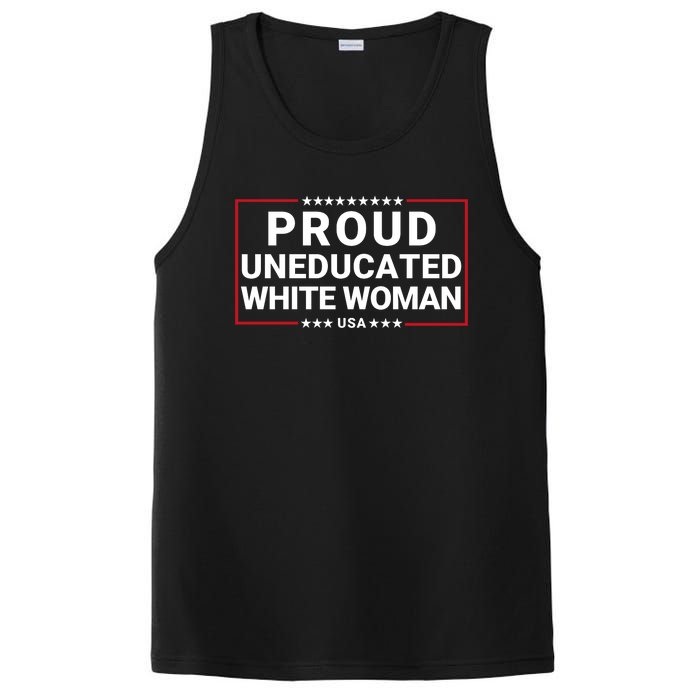 Proud Uneducated White Woman Make American Great Again Protrump 2024 Trump Girl PosiCharge Competitor Tank