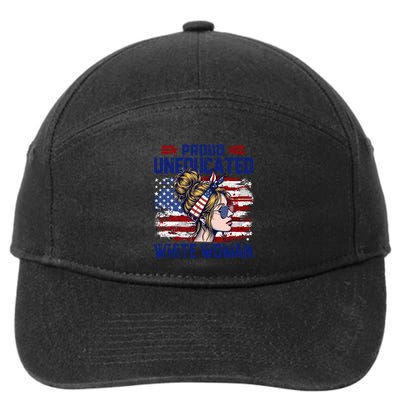 Proud Uneducated White Woman 7-Panel Snapback Hat