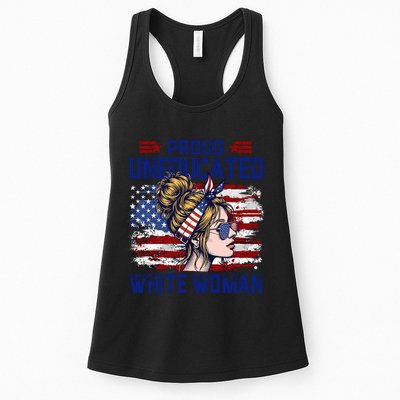 Proud Uneducated White Woman Womens Tank Top
