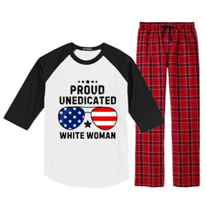 Proud Uneducated White Woman Raglan Sleeve Pajama Set