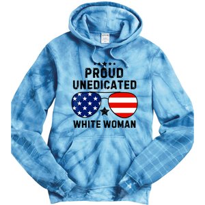 Proud Uneducated White Woman Tie Dye Hoodie