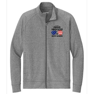 Proud Uneducated White Woman Stretch Full-Zip Cadet Jacket