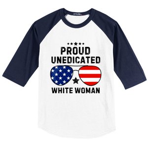 Proud Uneducated White Woman Baseball Sleeve Shirt