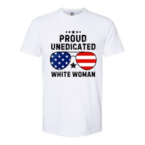 Proud Uneducated White Woman Softstyle CVC T-Shirt