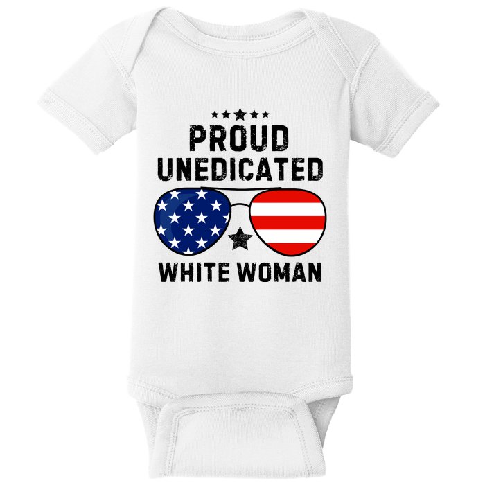 Proud Uneducated White Woman Baby Bodysuit