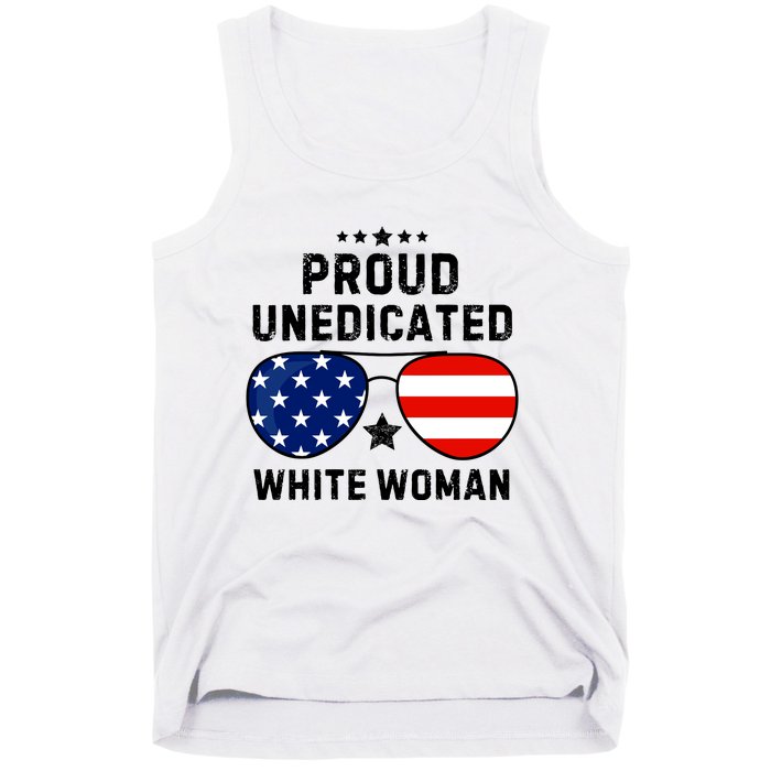 Proud Uneducated White Woman Tank Top