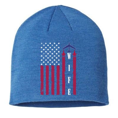 Proud Usaf Wife Air Force Academy Spouse Appreciation Day Great Gift Sustainable Beanie