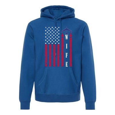 Proud Usaf Wife Air Force Academy Spouse Appreciation Day Great Gift Premium Hoodie