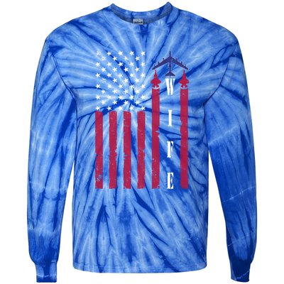 Proud Usaf Wife Air Force Academy Spouse Appreciation Day Great Gift Tie-Dye Long Sleeve Shirt