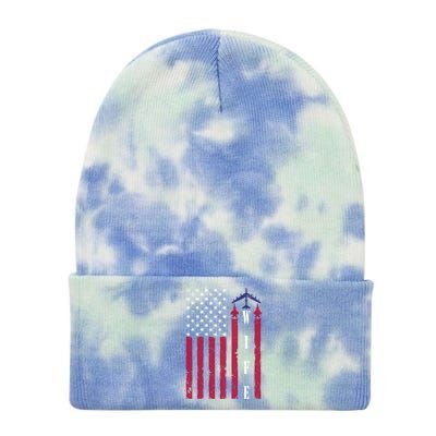 Proud Usaf Wife Air Force Academy Spouse Appreciation Day Great Gift Tie Dye 12in Knit Beanie