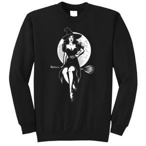 Pin Up Witch Halloween Pinup Halloween Sweatshirt