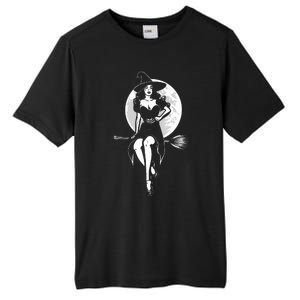 Pin Up Witch Halloween Pinup Halloween Tall Fusion ChromaSoft Performance T-Shirt