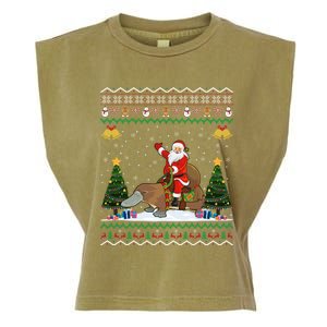 Platypus Ugly Xmas Gift Santa Riding Platypus Christmas Meaningful Gift Garment-Dyed Women's Muscle Tee