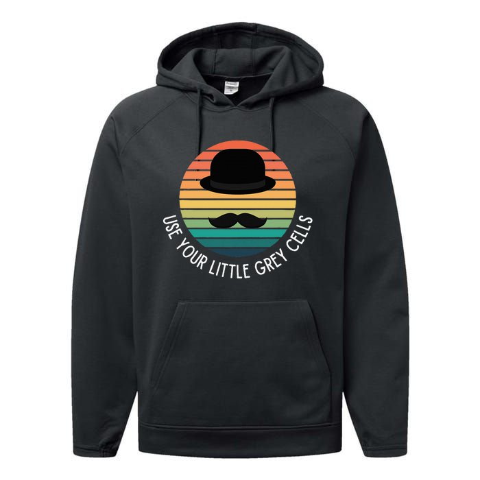 Poirot Use Your Little Grey Cells Performance Fleece Hoodie