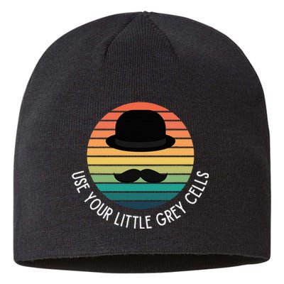 Poirot Use Your Little Grey Cells Sustainable Beanie