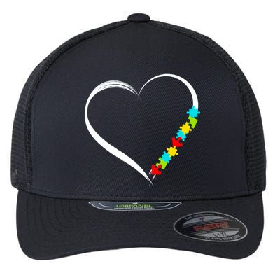 Puzzle Of Love Autism Awareness  Flexfit Unipanel Trucker Cap